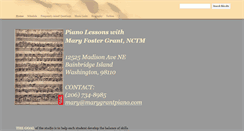 Desktop Screenshot of marygrantpiano.com