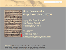 Tablet Screenshot of marygrantpiano.com